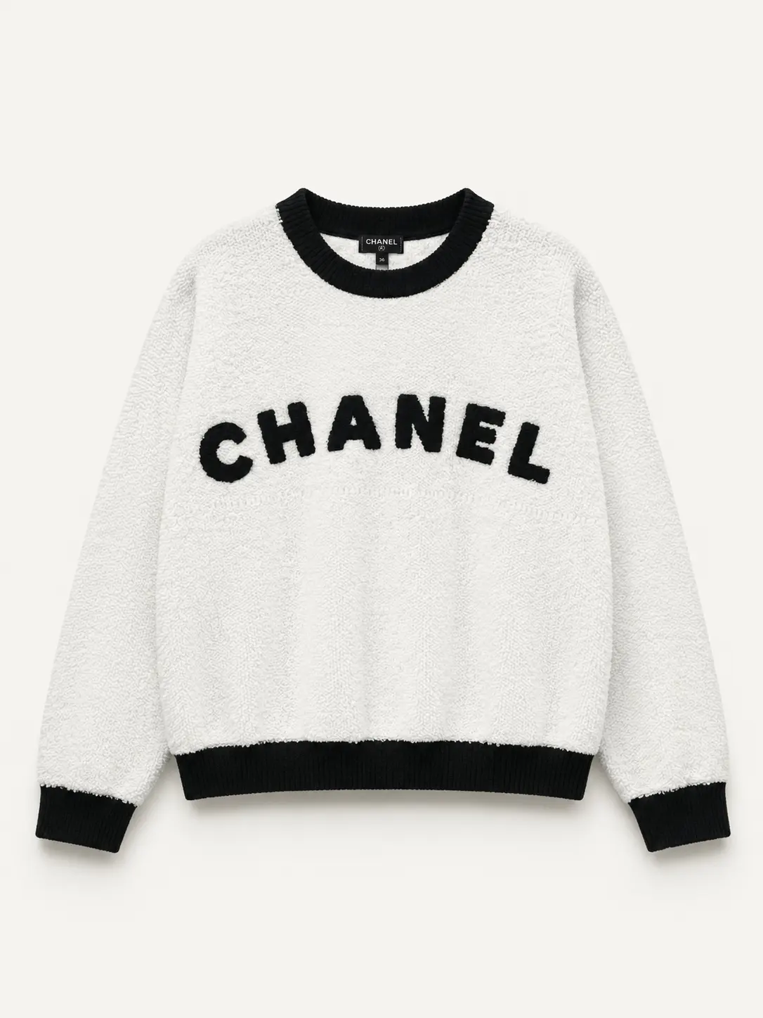 Logo Bouclé Knit Sweater