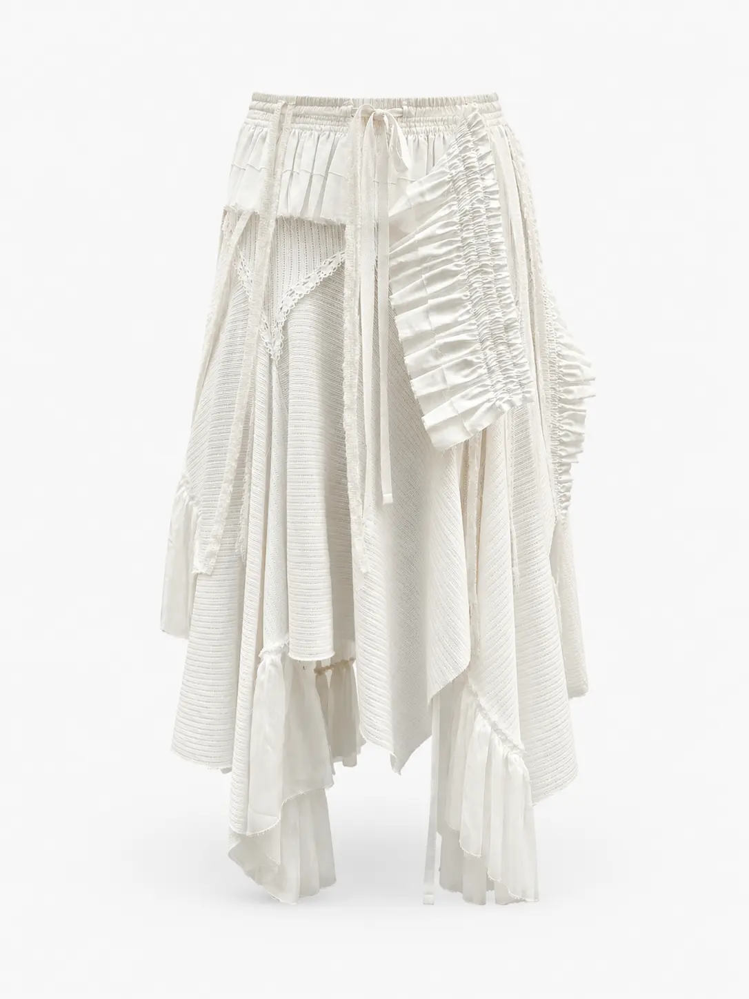 Asymmetric Ruffle Skirt