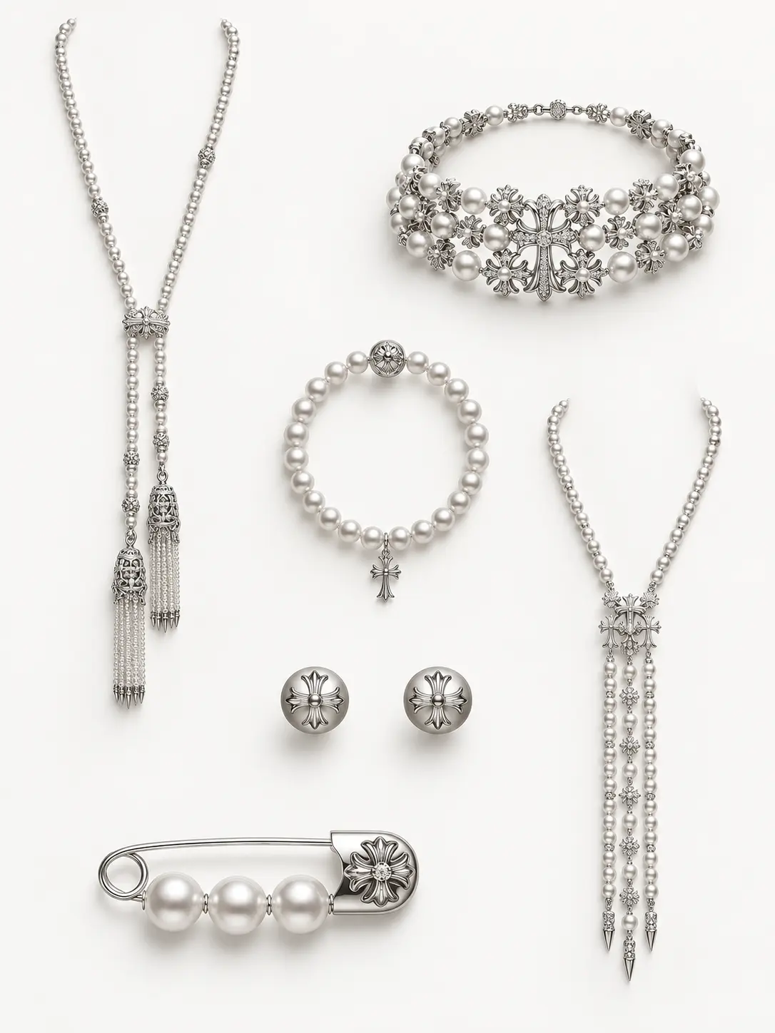 MIKIMOTO x Chrome Hearts:珍珠不再只是溫柔