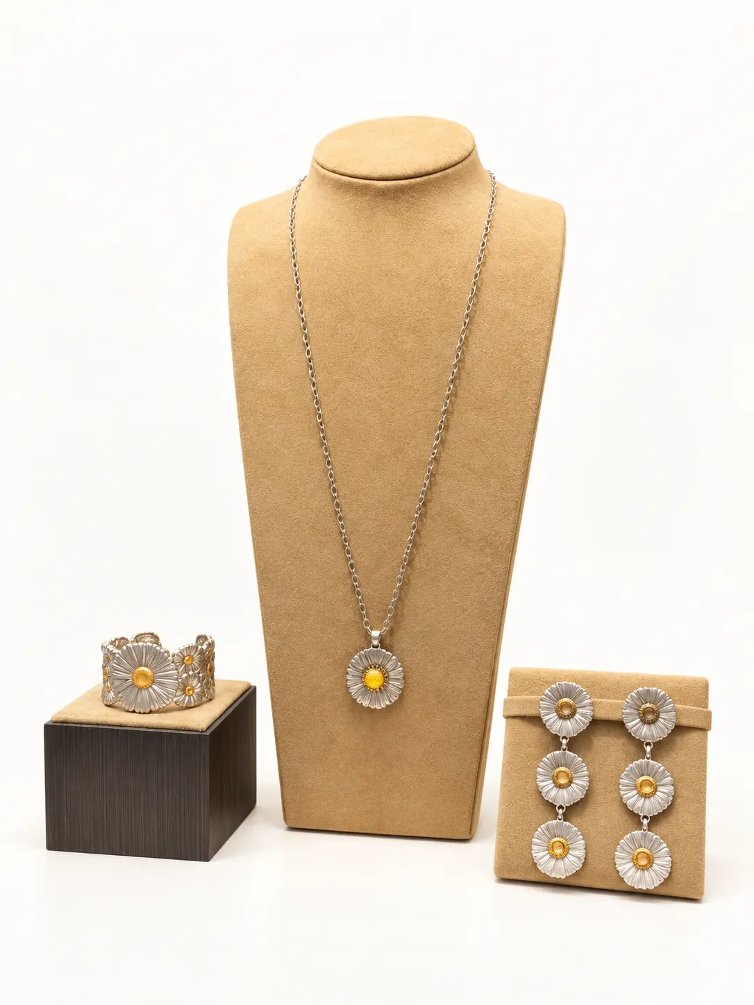 Daisy Floral Jewelry Set
