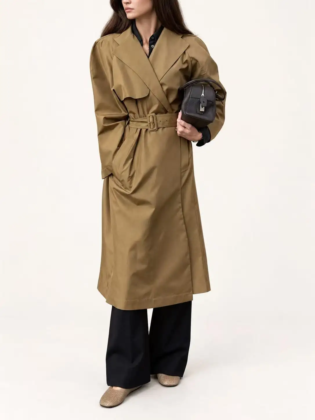 Belted Oversized Trench Coat