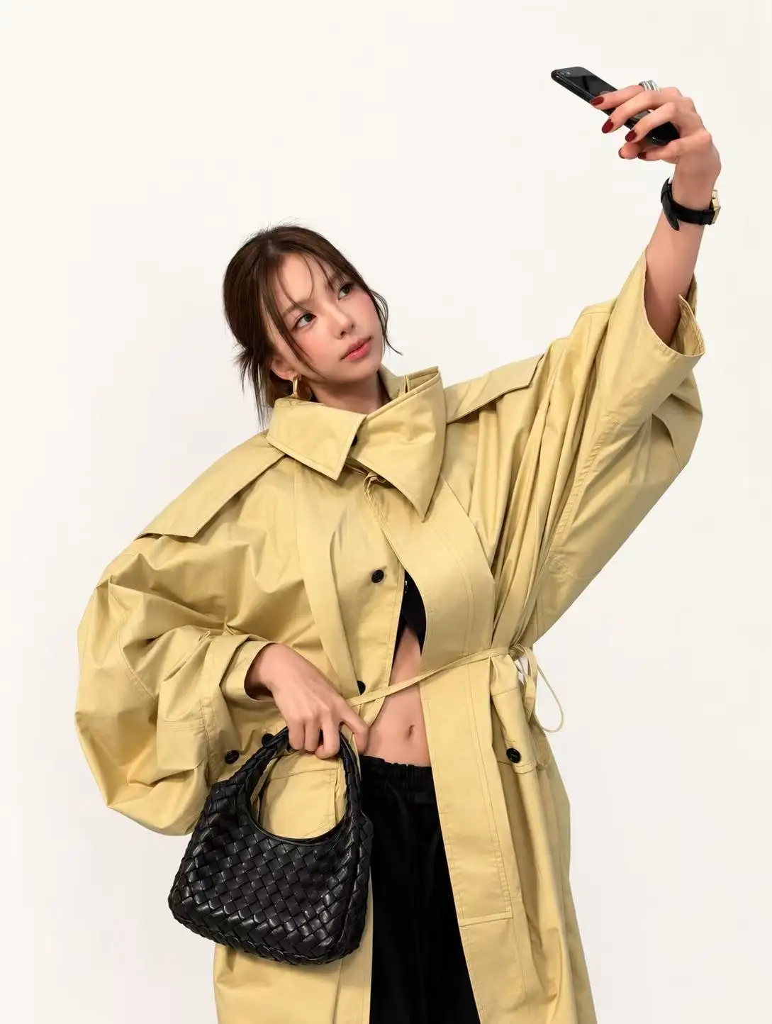 Oversized Belted Trench Coat
