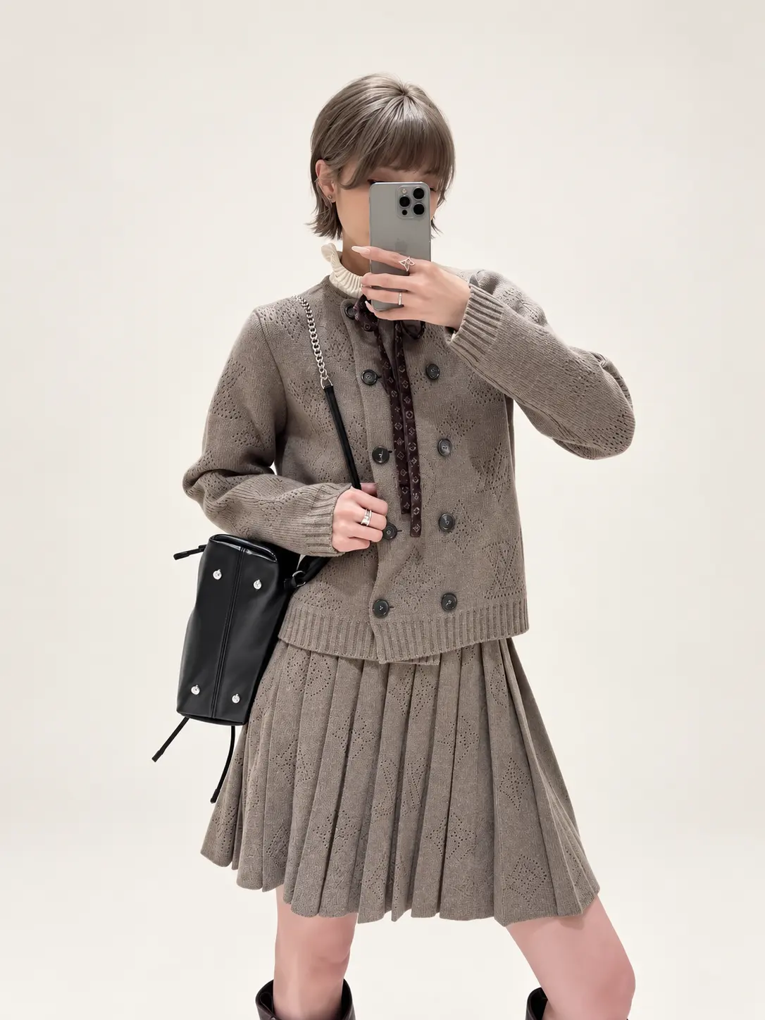 Pointelle Knit Set
