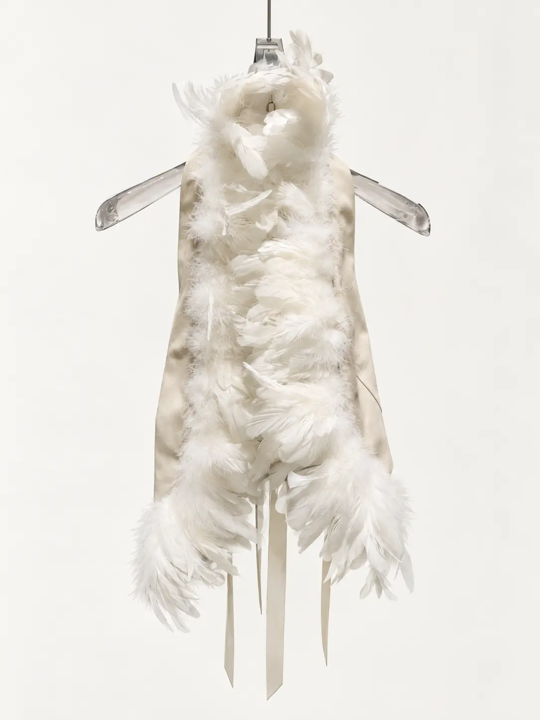 Feather-Embellished Top