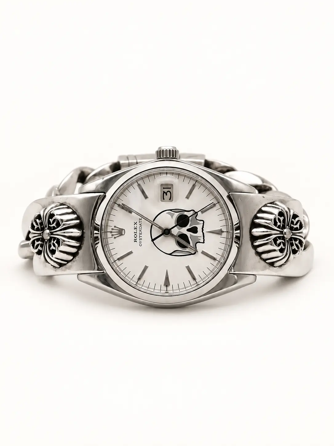 CHROME HEARTS × ROLEX Oysterdate Custom Watch