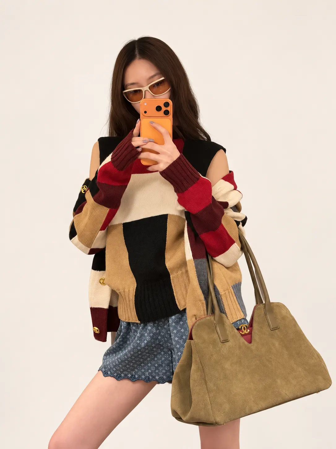 Colorblock Knit Sweater