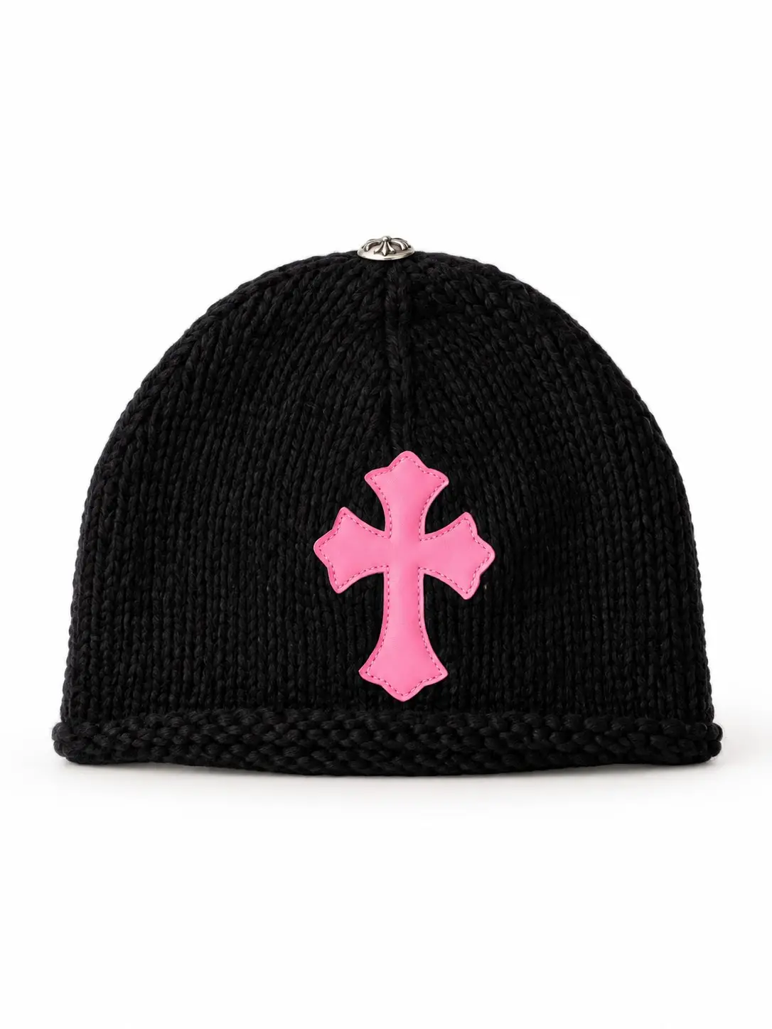 Cross Patch Knit Beanie
