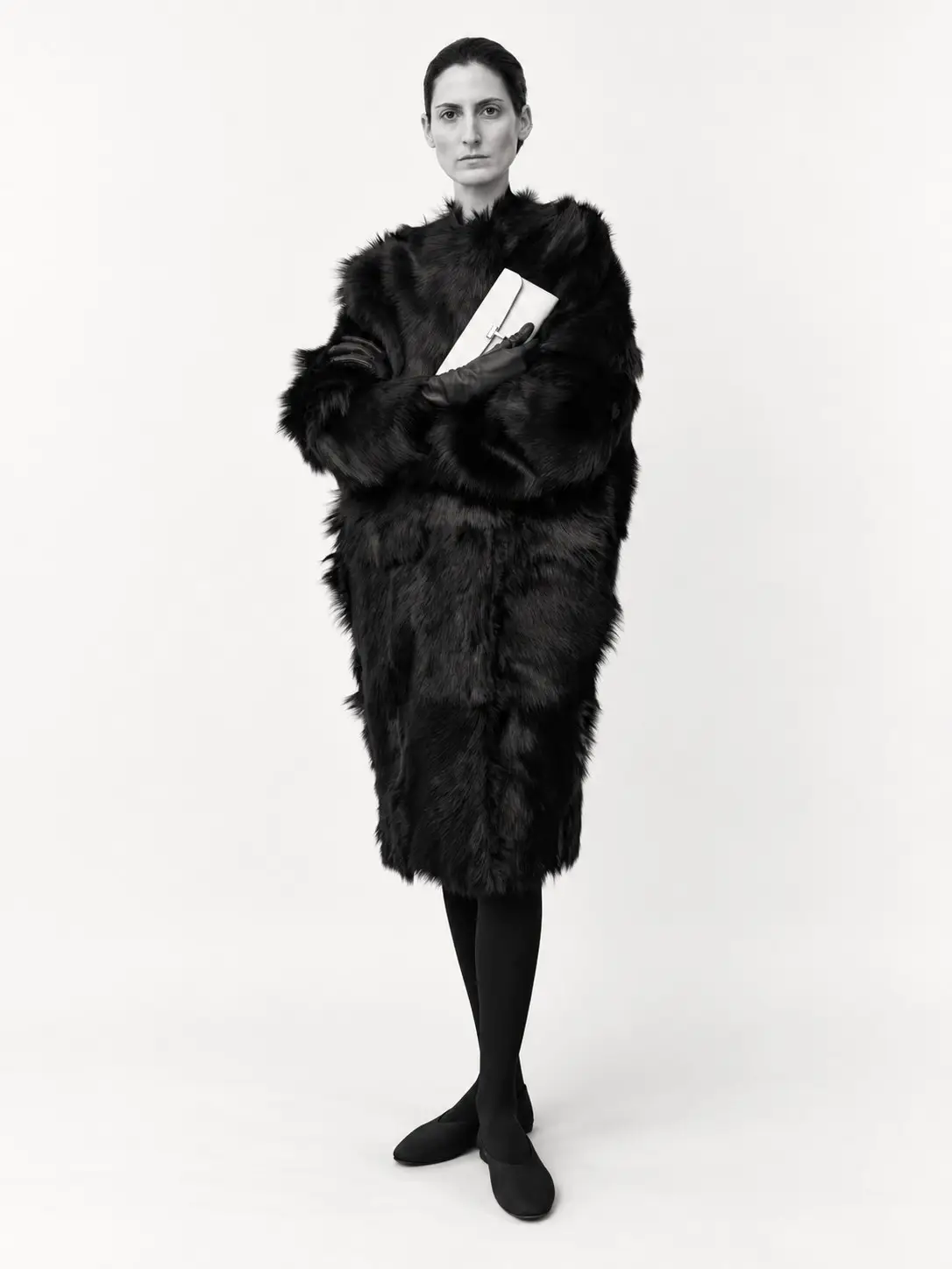Black Shearling Coat